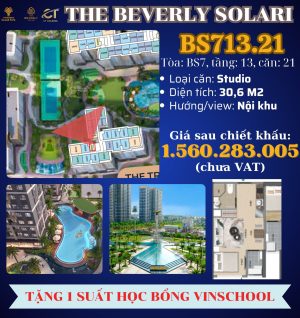 Beverly solary giỏ hàng bán mới chủ đầu tư Vinhomes